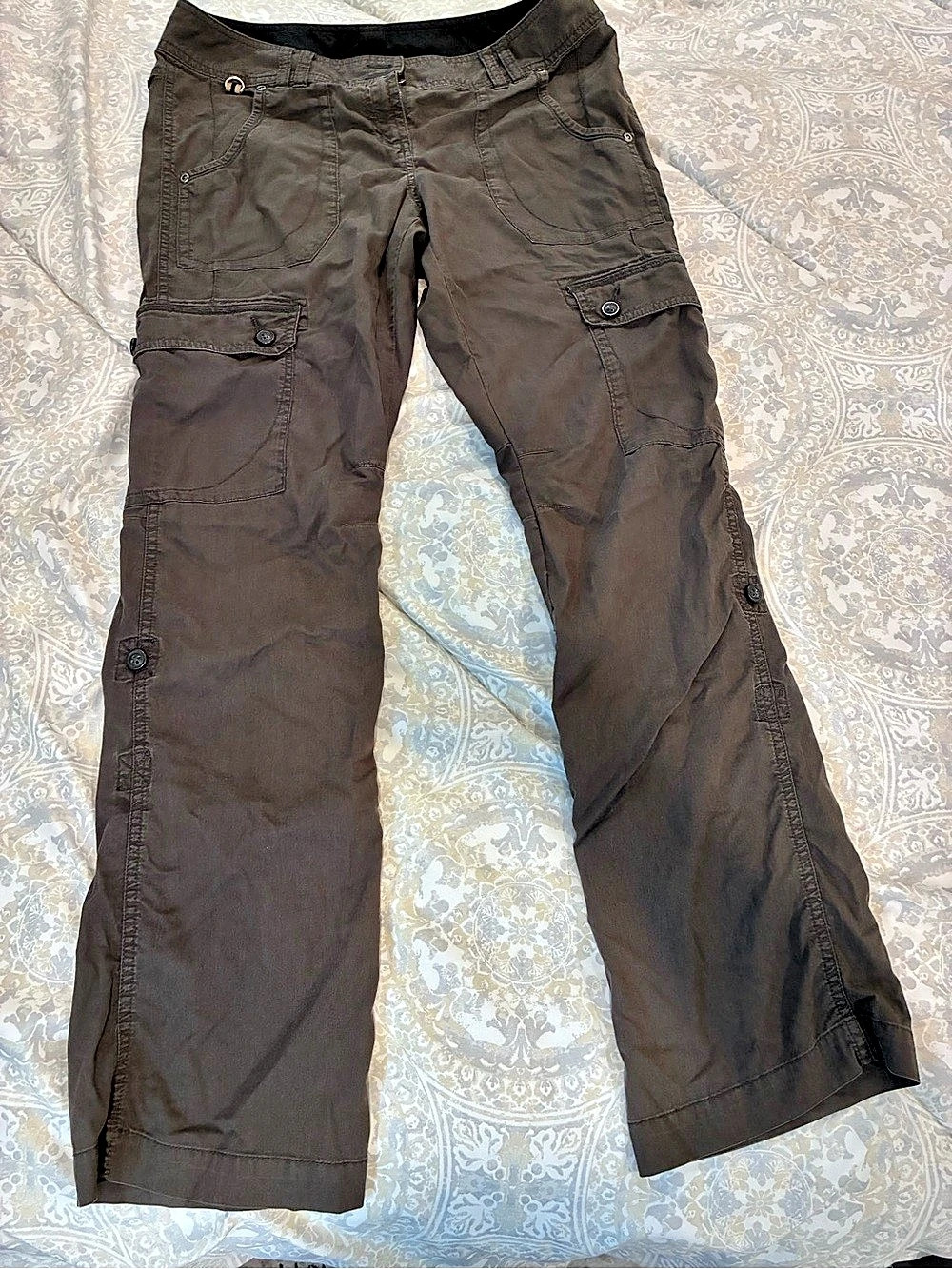 ExOfficio Cargo Convertible Pants Brown Waist 32